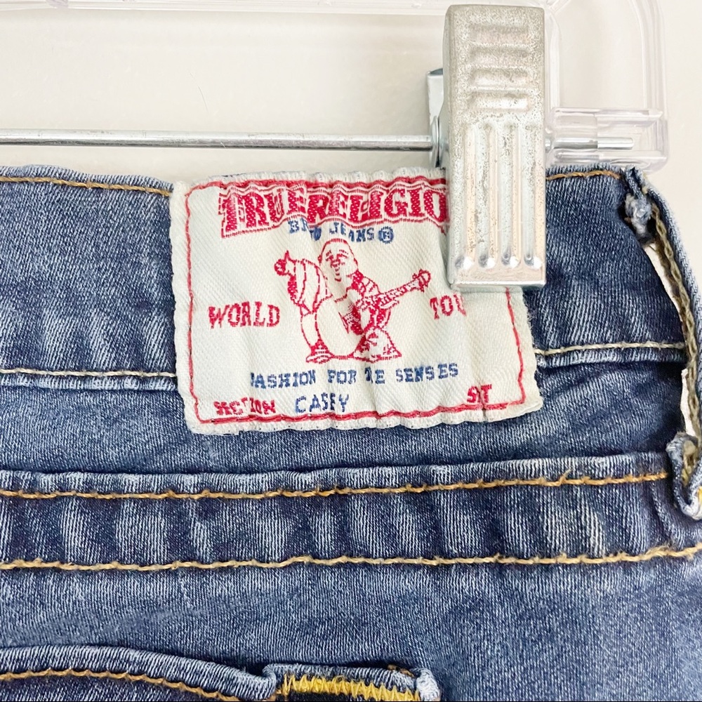 True Religion Women's Casey Super Skinny Jeans Medium Wash Size 32 - Picture 10 of 15